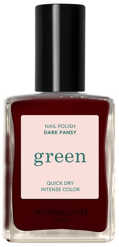 Green Nail Lacquer DARK PANSY