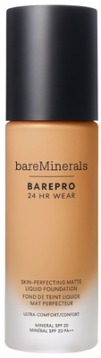 bareMinerals BAREPRO® 24HR Wear Skin-Perfecting Matte Liquid Foundation Mineral SPF 20 Med. 35 Warm